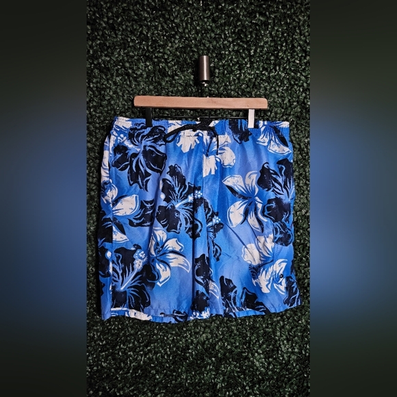 Speedo Black and Blue Swim Shorts - Picture 1 of 4